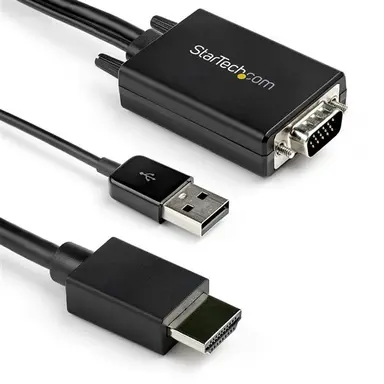 StarTech.com VGA to HDMI Converter Cable to Connect Any VGA Device to Any HDMI Display - Inte