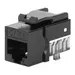 Intellinet Cat6 Slim Keystone Jack with Punch-Down Stand, Black, 25-Pack, image 5