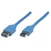 Manhattan - Strategic 10 FT USB 3.0 Cable Am-AF Blu, image 5