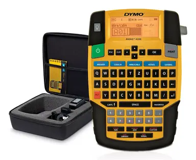 Dymo Rhino 4200 Industrial Label Maker Kit with Carry Case and 1 Roll of 1/2IN
