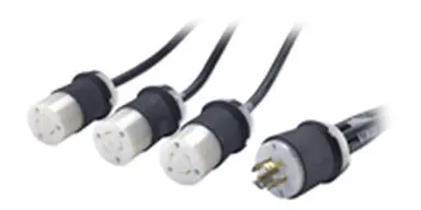 APC by Schneider Electric Power Cable - Power NEMA L5-20 - Female - Power NEMA L21-20 - Male - Black, image 4