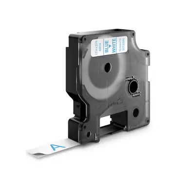 Dymo Labelmanager D1 Tape 12MMX7M 1/2 X23 BLUE/WH, image 8
