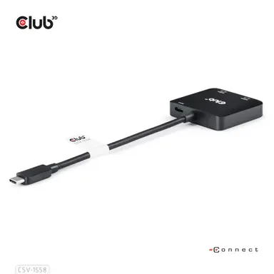 Club 3D B.V USB C to Dual HDMI 4K 60HZ ADAPTER+PD3 0, image 8