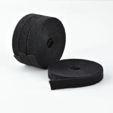 StarTech.com 4-Pack 15 ft (4.6 m) Hook and Loop Roll, 0.5 in Wide, Black, Cut-to-Size Reusable, image 2