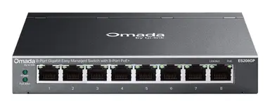 Omada Networks by TP Link Omada 8-Port Gigabit Easy Managed Switch with 8-Port PoE+ Port: 8 Gigabit PoE+, image 4
