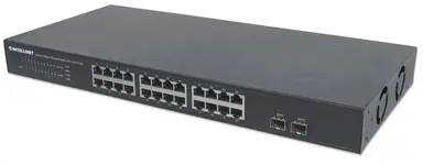 Intellinet 24-PORT Gigabit Ethernet Switch with Auto-Sensing Ports That Automati