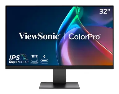 ViewSonic 32 in Colorpro 4K UHD IPS Monitor with 100W Thunderbolt, RJ45, DCI-P3 and HDR400., image 2
