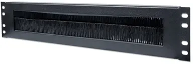 Intellinet 2U, with Brush Insert Cable Entry Panel for Network Cabinets, Black