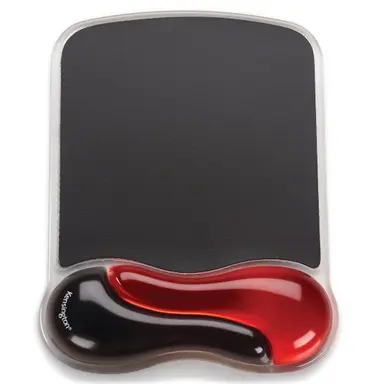 Kensington Computer Duo Gel Wave Mouse Pad Wrist Rest - Red, image 8