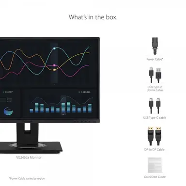 ViewSonic VG Series computer monitor 61 cm (24") 1920 × 1080 pixels Full HD LED Black, image 6