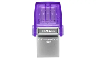 Kingston 128GB Datatraveler Microduo 3C 200MB/S Dual USB-a + USB-C, image 4