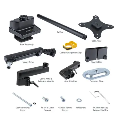 StarTech.com Desk Mount Monitor Arm, up to 40 in SCREEN/17.6LB (8KG), Mechanical Spring-Ass, image 7