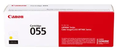 Canon Laser Canon 055 Yellow Standard Yield Toner Cartridge - for Use with LBP664CDW, MF741C
