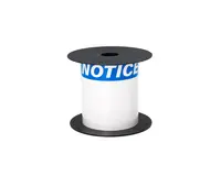 Brother International Corporat 3INX5IN TT ANSI/Osha Notice 3/4IN Blue Header White Vinyl Label, image 3