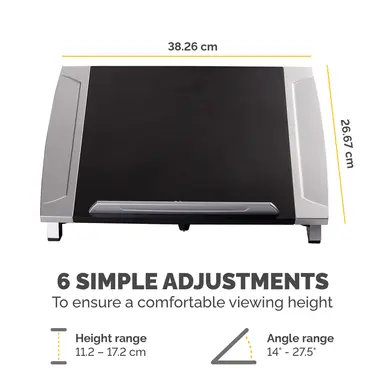 Fellowes Places Laptop at a Comfortable Height to Help Prevent Neck Strain. Supports 17 in, image 8