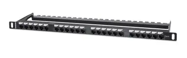 Intellinet Cat6 24-Port Patch Panel, 0.5U