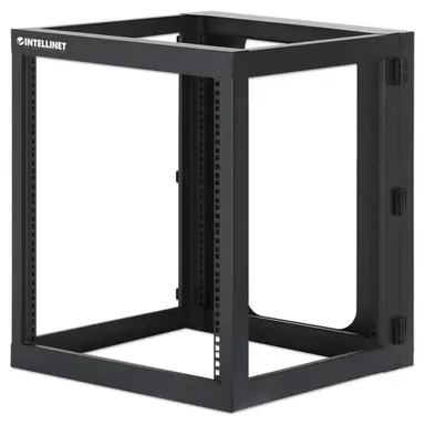 Intellinet 19 In. Wall Mount 4-Post Open Frame Network Rack, 12U, image 4