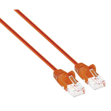 Intellinet Cat6 U/UTP Slim Network Patch Cable, 1.5 FT., Orange, image 6