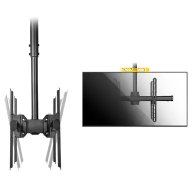 StarTech.com Adjustable Back-to-Back Dual TV Ceiling Mount W/ Telescopic Pole for Large VESA, image 7