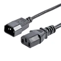 StarTech.com AC Power Cord 6 ft (1.8 m) 18AWG Power Supply Extension Cable IEC 320 C14 to IEC 3, image 3