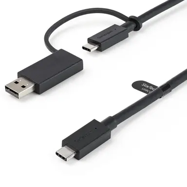 StarTech.com 3.3 ft USB C Cable with USB a Adapter Dongle - USB C to C Cable, image 4