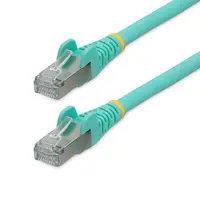 StarTech.com 15 ft Cat6a Ethernet Cable - Aqua - Low Smoke Zero Halogen (LSZH) - 10GBE 500MHz, image 3