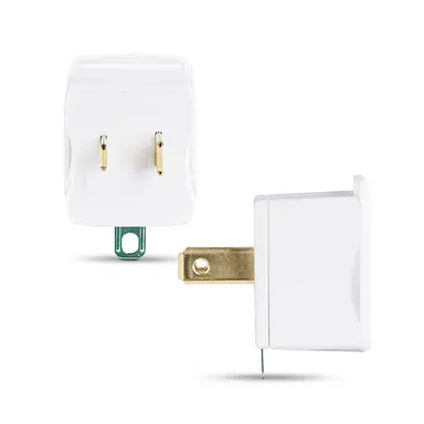 CyberPower Systems (USA) 3-Prong to 2-Prong Plug Adapter 2-Pack, Polarized Grounding Converter, 3-Prong, image 8