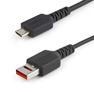 StarTech.com 3 ft USB-a to Micro-B Secure Charging Data Blocker Adapter Cable - Prevents Data