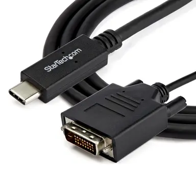 StarTech.com 3.3 FT. / 1 M USB C to DVI Cable and Adapter in One - 1920 × 1200 DVI Cable, image 8
