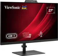ViewSonic 27 in 1080P Video Conferencing Monitor with Windows Hello Certified IR 5MP Webcam, image 3