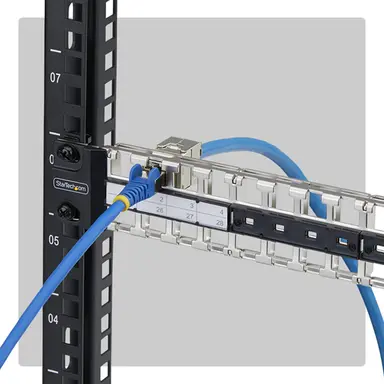 StarTech.com 48-Port 1U Blank Keystone Patch Panel with Grounding Wire; Compatible with STP/U, image 4