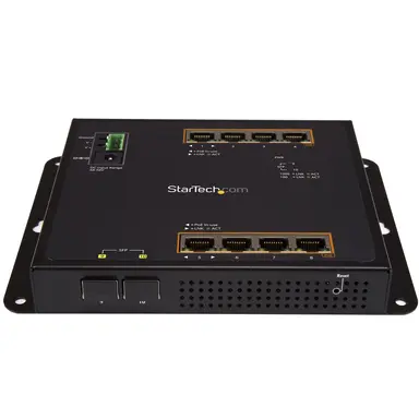 STARTECH.COM Industrial 8 + 2PORT Gigabit POE+ Switch, image 6