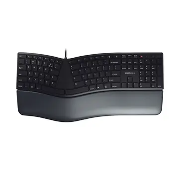 Cherry Americas Keyboard, Ergonomic, Black, image 4
