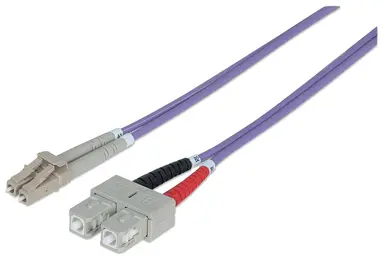 Intellinet 3M 10 ft LC/SC Multi Mode Fiber Cable
