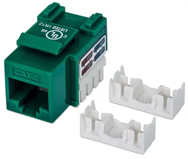 Intellinet Cat6 Green Keystone Jack UTP