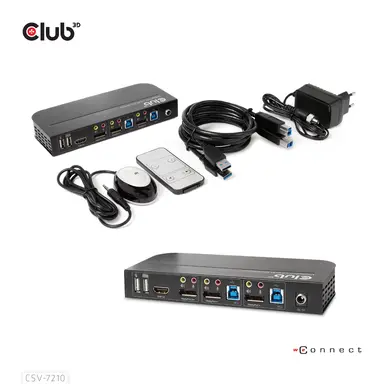 Club 3D B.V IS A High Performance DP KVM (KEYBOARD Video And MOUSE) SWITCH. IT Rout, image 8