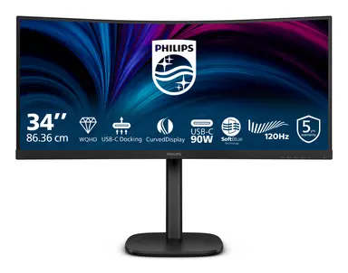 Philips LCD Monitor - Curved - 3440 × 1440 - 34 in - 4MS Response Time - 0