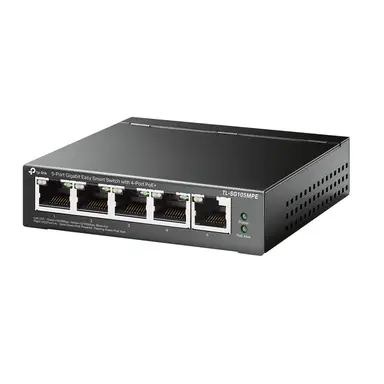 Omada Networks by TP Link 5-Port Gigabit Easy Smart Switch with 4-Port PoE+