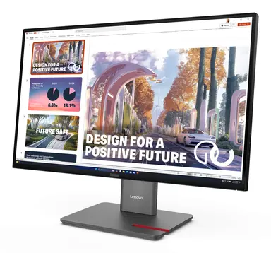 Lenovo P27QD-40, 27 Inch QHD Docking Monitor with IPS, HDR10, LTPS Stand with Phone Slo, image 6