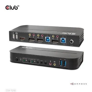 Club 3D B.V IS A High Performance DP KVM (KEYBOARD Video And MOUSE) SWITCH. IT Rout, image 7
