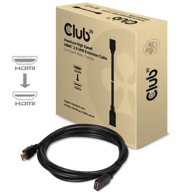 Club 3D B.V HDMI2.0 M_F Ext Cable 4K60HZ 3M/9.8FT, image 7