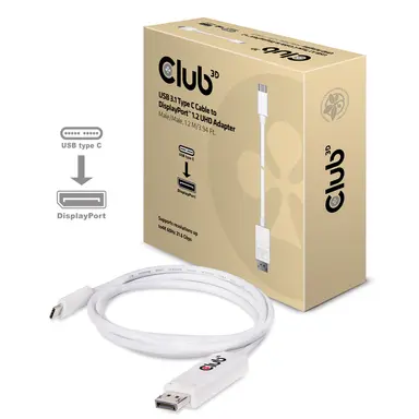 Club 3D B.V USB C - DP1.2A Cable 1.2M/3.93FT 4K60HZ, image 7