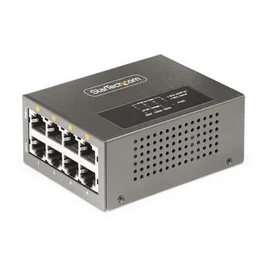 StarTech.com 4-Port Multi-Gigabit PoE Injector, 5/2.5G Ethernet (Nbase-T), POE/POE+/POE++, image 4