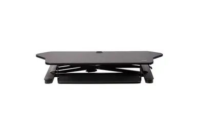StarTech.com Corner Sit Stand Desk Converter with Keyboard Tray - Height Adjustable Ergonomic, image 3