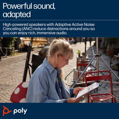 HP Poly Voyager Free 20 Gray Earbuds +Basic Charge Case Customer Special 1, image 7