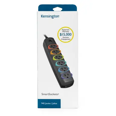 Kensington Computer Smartsockets Standard Surge 6 Outlet 7 ft, image 7