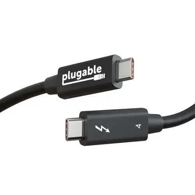 Plugable Technologies Plugable Thunderbolt 4 Cable Thunderbolt Certified 6.6 ft USB4 Cable with 100W