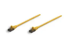 Intellinet Patch Cable Cat6 UTP Yellow 1 ft Snagless Boot, image 6