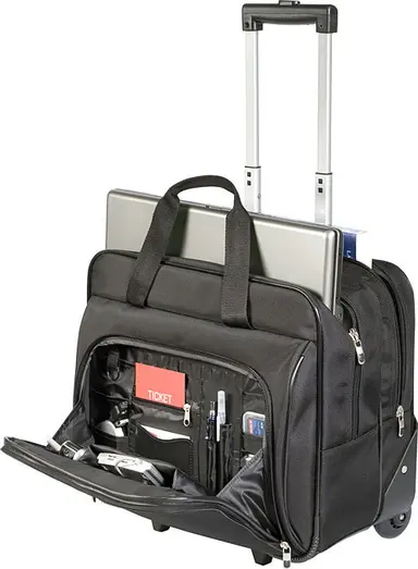 Targus 16 in Rolling Laptop Case - Extended Compartment Space for Those Who Pac, image 6