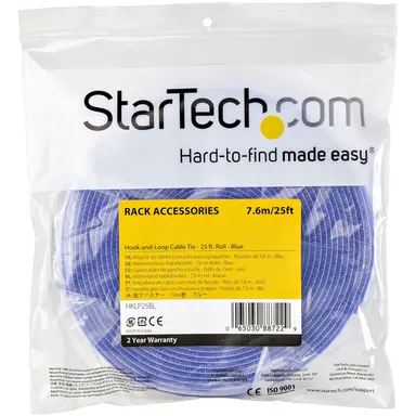 STARTECH.COM 25FT Bulk Roll OF Blue Hook And Loop Tape 3/4IN (19 MM) Wide - Cut to Needed Len, image 5